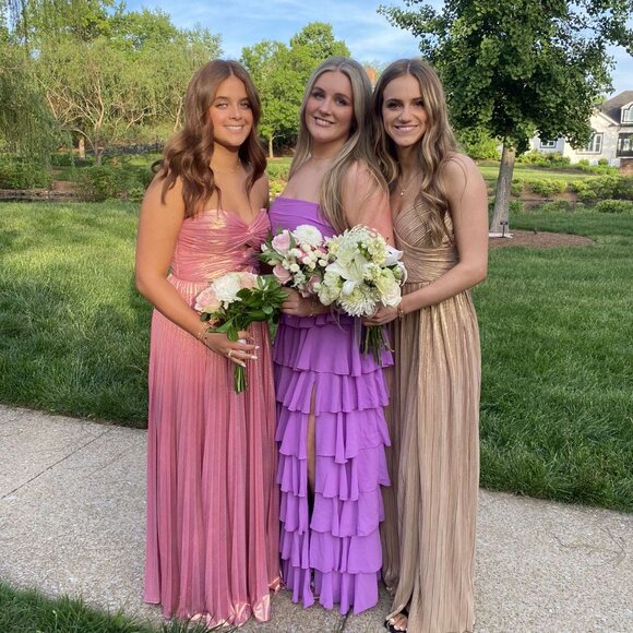 pink azazie prom dress - Picture 4 of 4